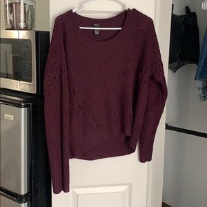 Burgundy sweater